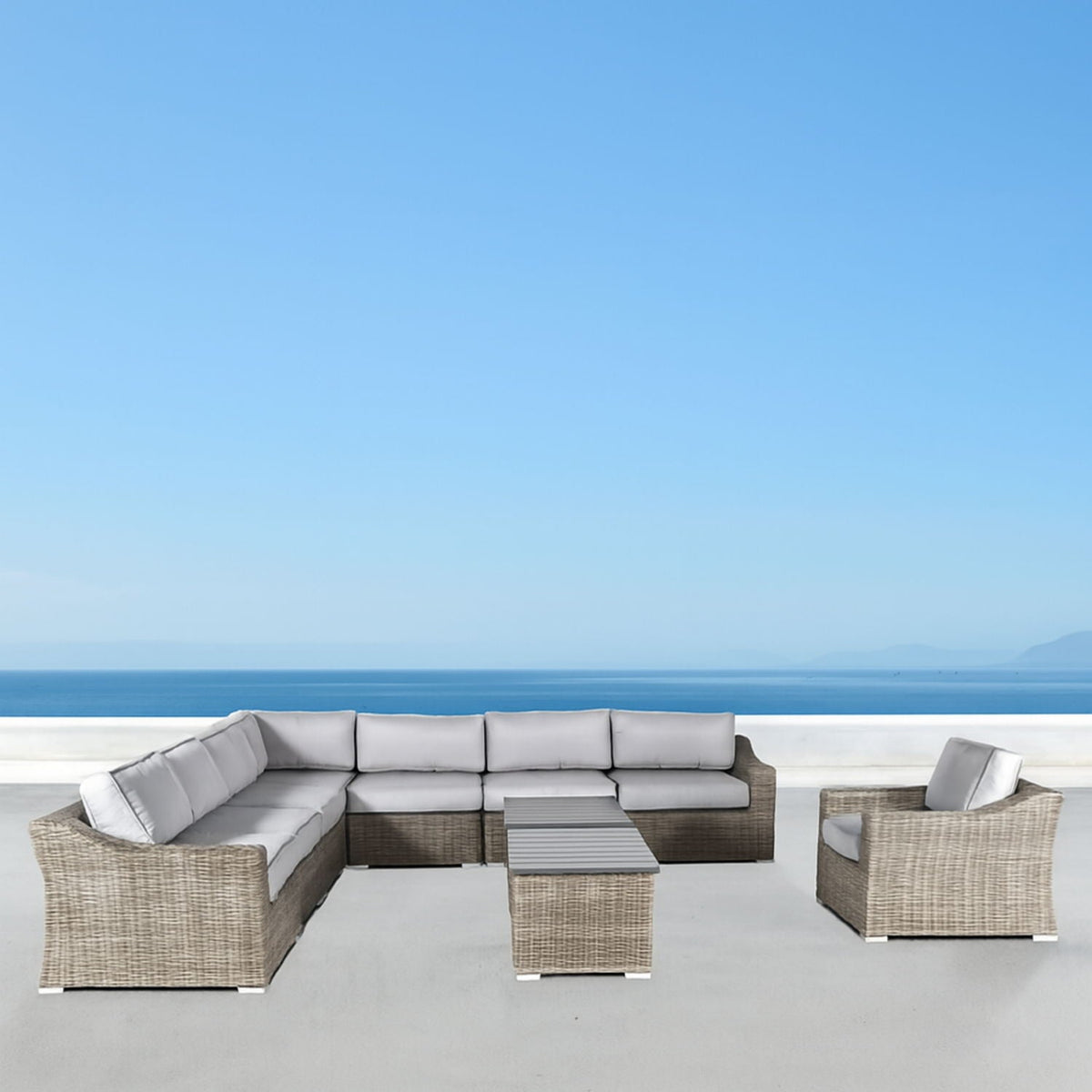 Stylish Sofa Seating Group With Cushions - Multiple Set Options, Dark Gray, Gray, or Dark Brown