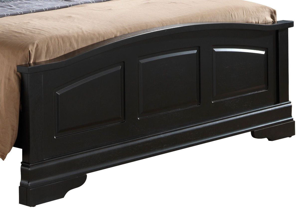 Elegantly Crafted Panel Sleigh Bed with Upholstered Panels - Multiple Colors