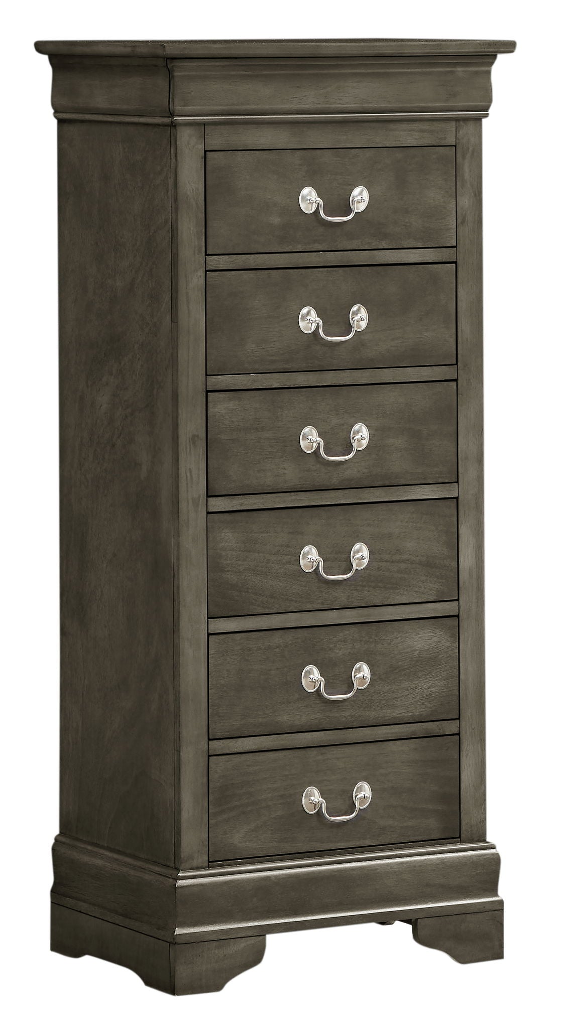 Traditional Style Lingerie Chest with Carved Base - Multiple Colors