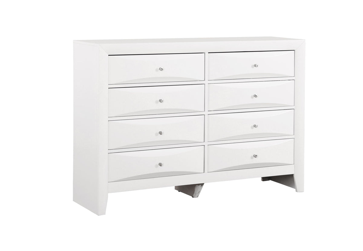 Marilla Dresser with Molded Resin Drawer Fronts - Multiple Colors