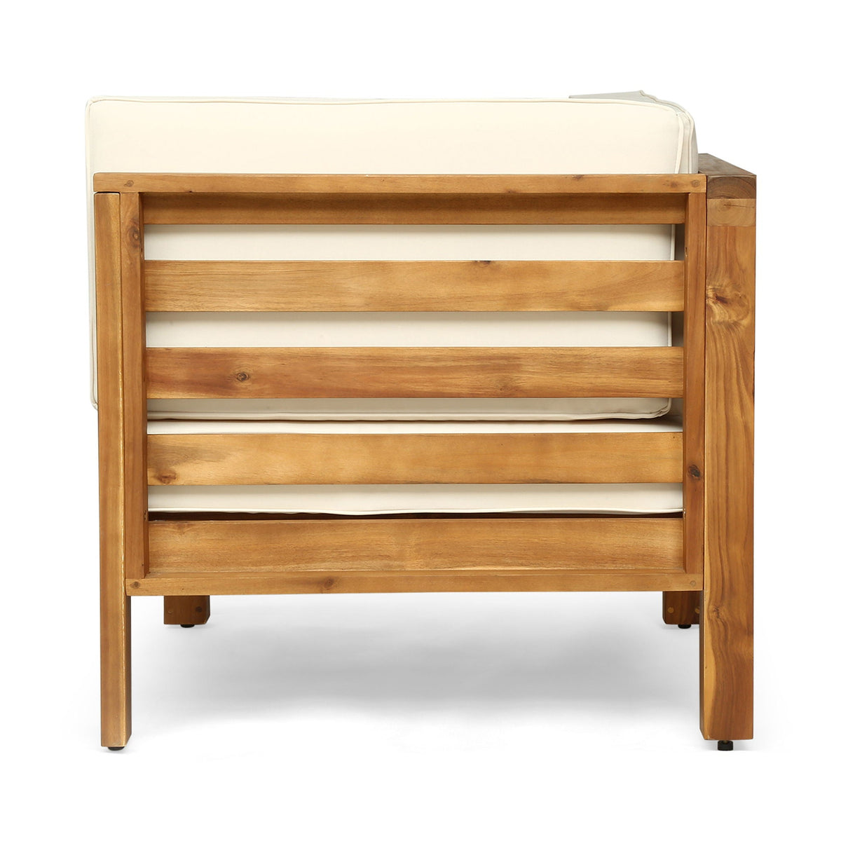Oana 3 Piece Loveseat Set with Coffee Table - Acacia Wood Outdoor Seating