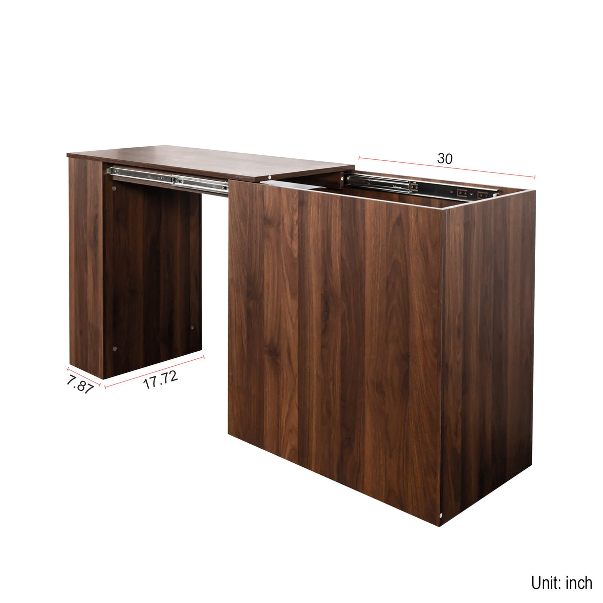 Computer Desk with Drawers, Modern Corner Home Office Storage