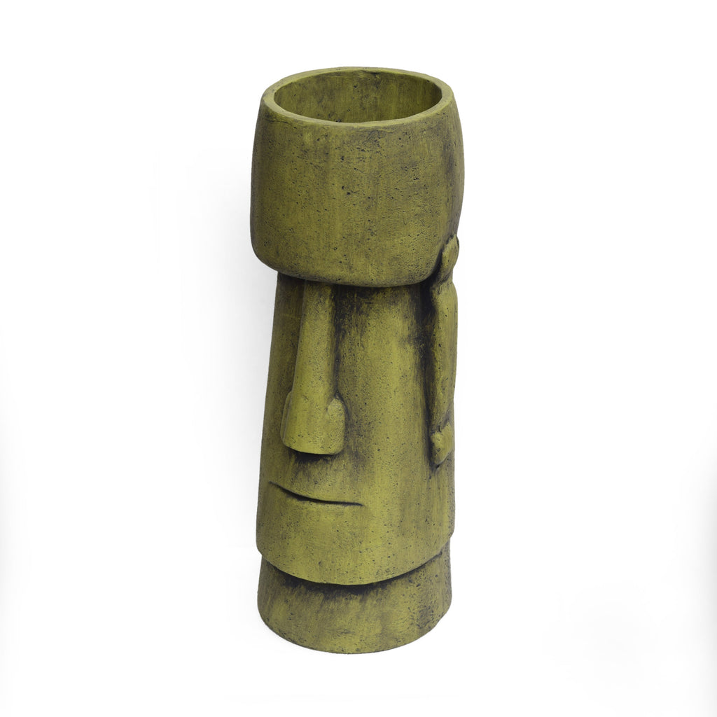 Glacier Cast Stone Urn with Weather Resistance - Gray