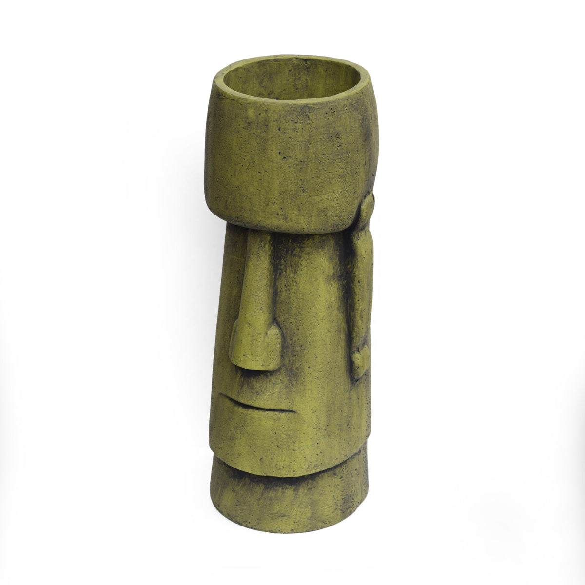Glacier Cast Stone Urn with Weather Resistance - Gray
