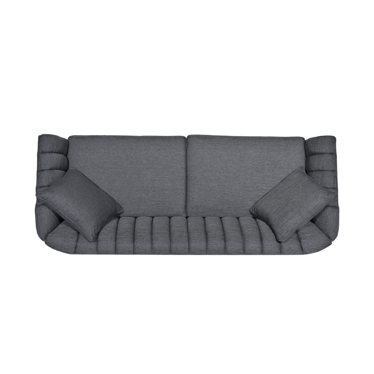 Contemporary 3 Seater Sofa with Button Tufted Accents - Dark Green or Beige