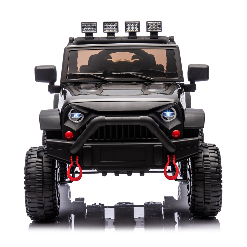 24V Kids Ride On Car with Remote Control and Bluetooth - Black