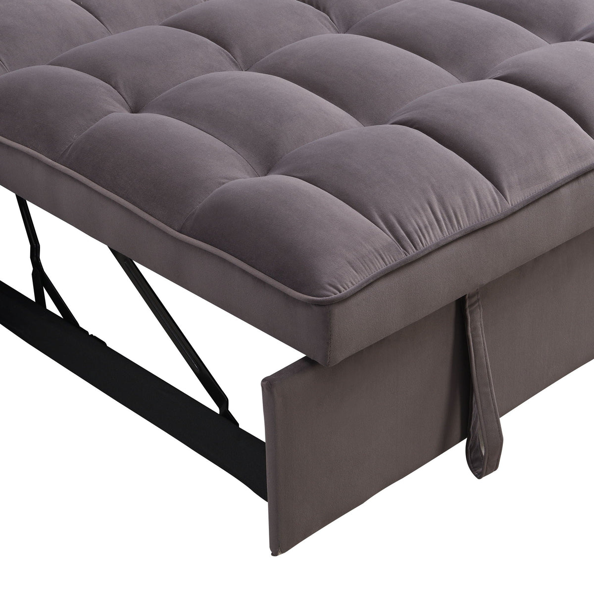 Modern Loveseat Futon Sofa with Pullout Bed and Adjustable Backrest - Multiple Colors