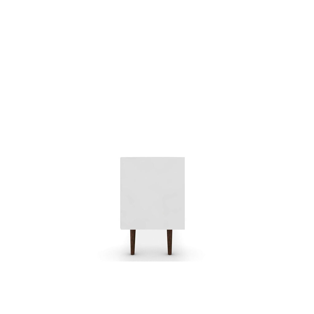 TV Stand with Wire Management and Storage - Light Brown or White