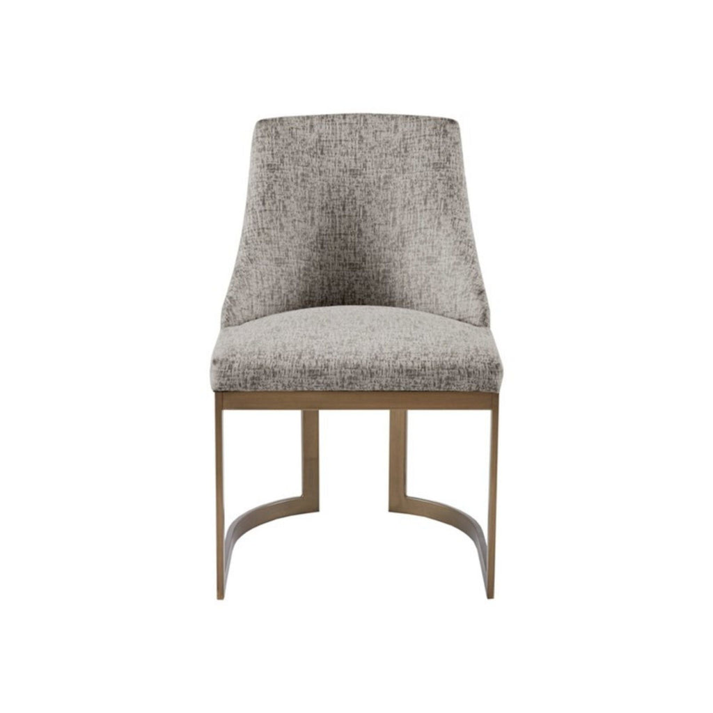 Modern Accent Dining Chairs with Upholstered Cushions – Beige or Gray