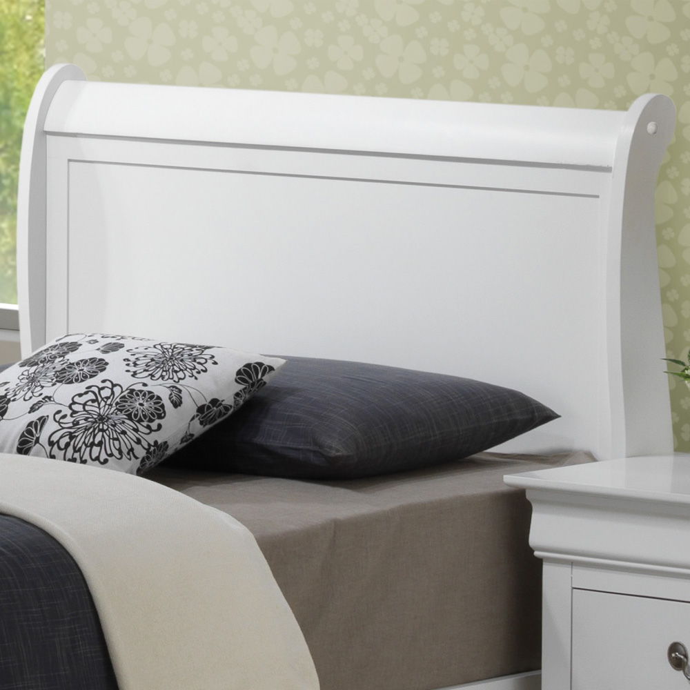 Upholstered Panel Sleigh Storage Bed with Dove Tail Drawers - Multiple Colors