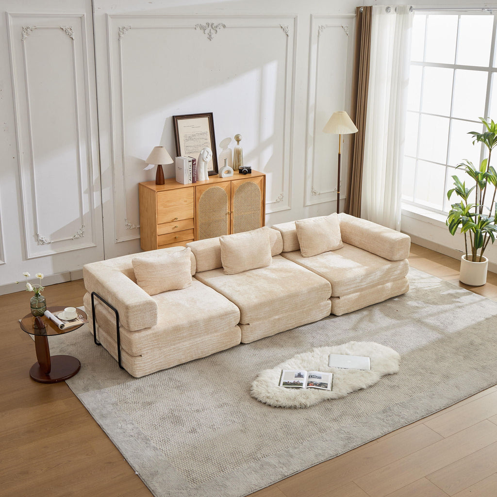 Convertible Floor Sofa Bed with Modular Design - Multiple Colors
