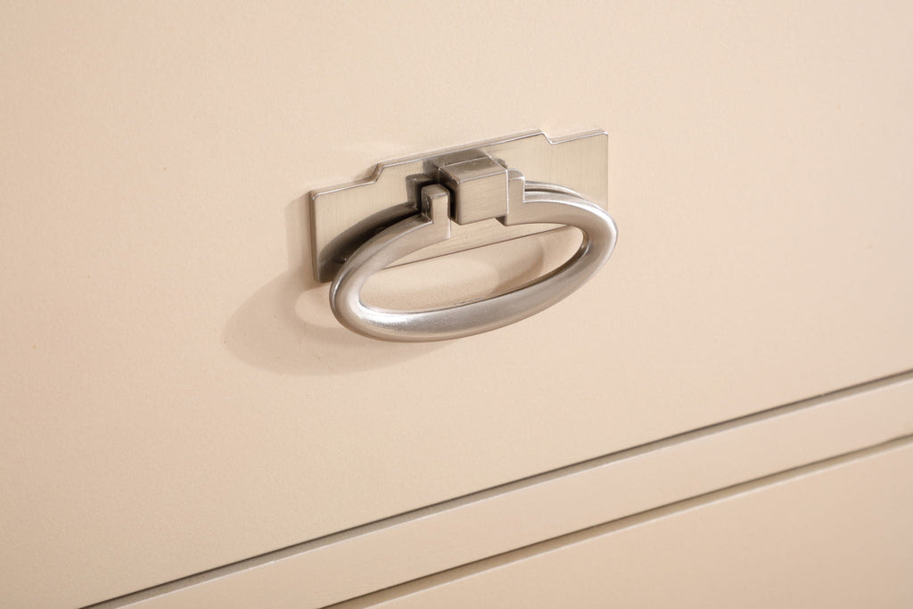 Sleek Contemporary Storage Chest with Ample Storage - Pearl Silver or Beige