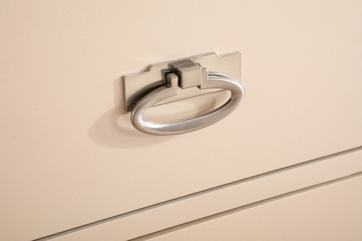 Sleek Contemporary Storage Chest with Ample Storage - Pearl Silver or Beige