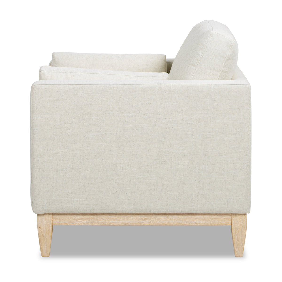 Modern Farmhouse Arm Chair with Removable Cushions - Flax