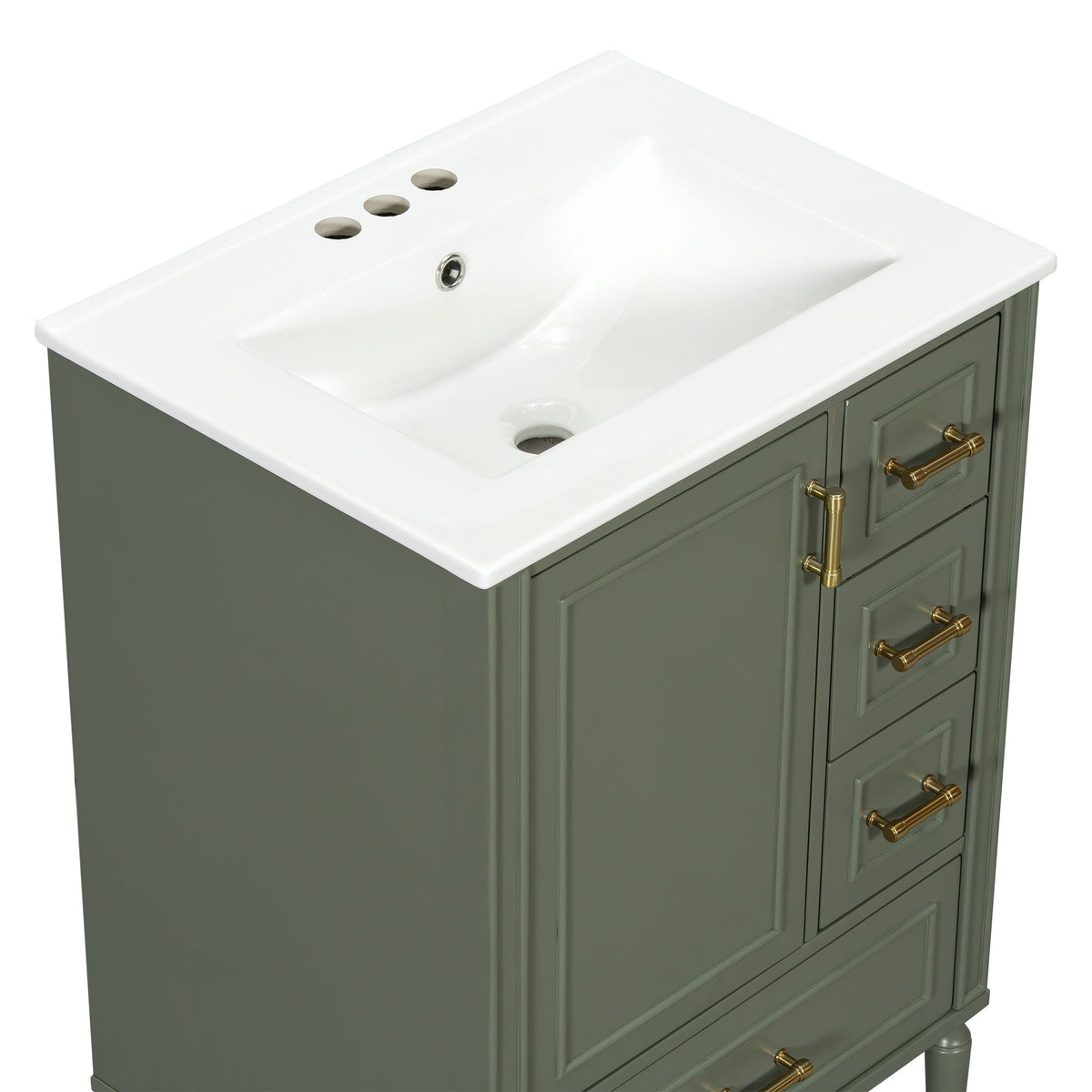 Traditional Bathroom Vanity Set with Soft Close Doors - Multiple Colors