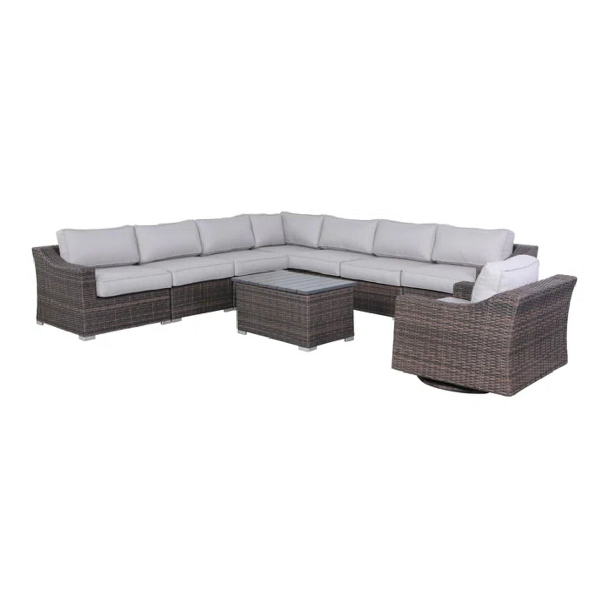 Stylish Sofa Seating Group With Cushions - Multiple Set Options, Dark Gray, Gray, or Dark Brown
