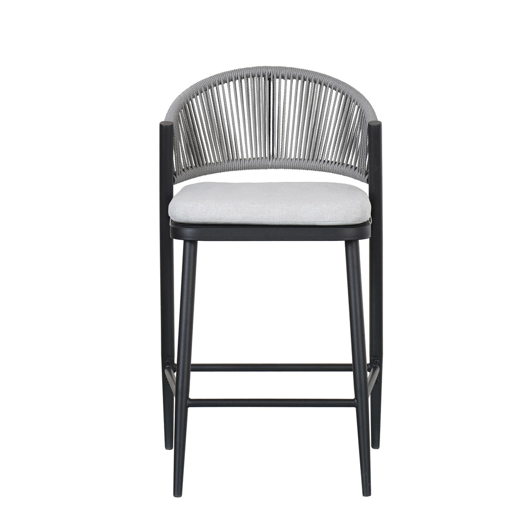 Outdoor 26" Counter Height Metal Frame Counter Stools