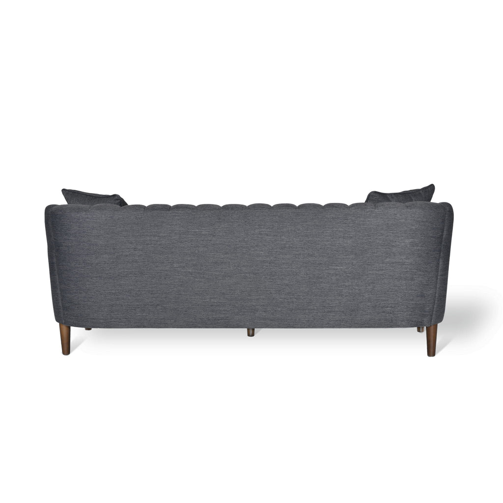 Contemporary 3 Seater Sofa with Button Tufted Accents - Dark Green or Beige