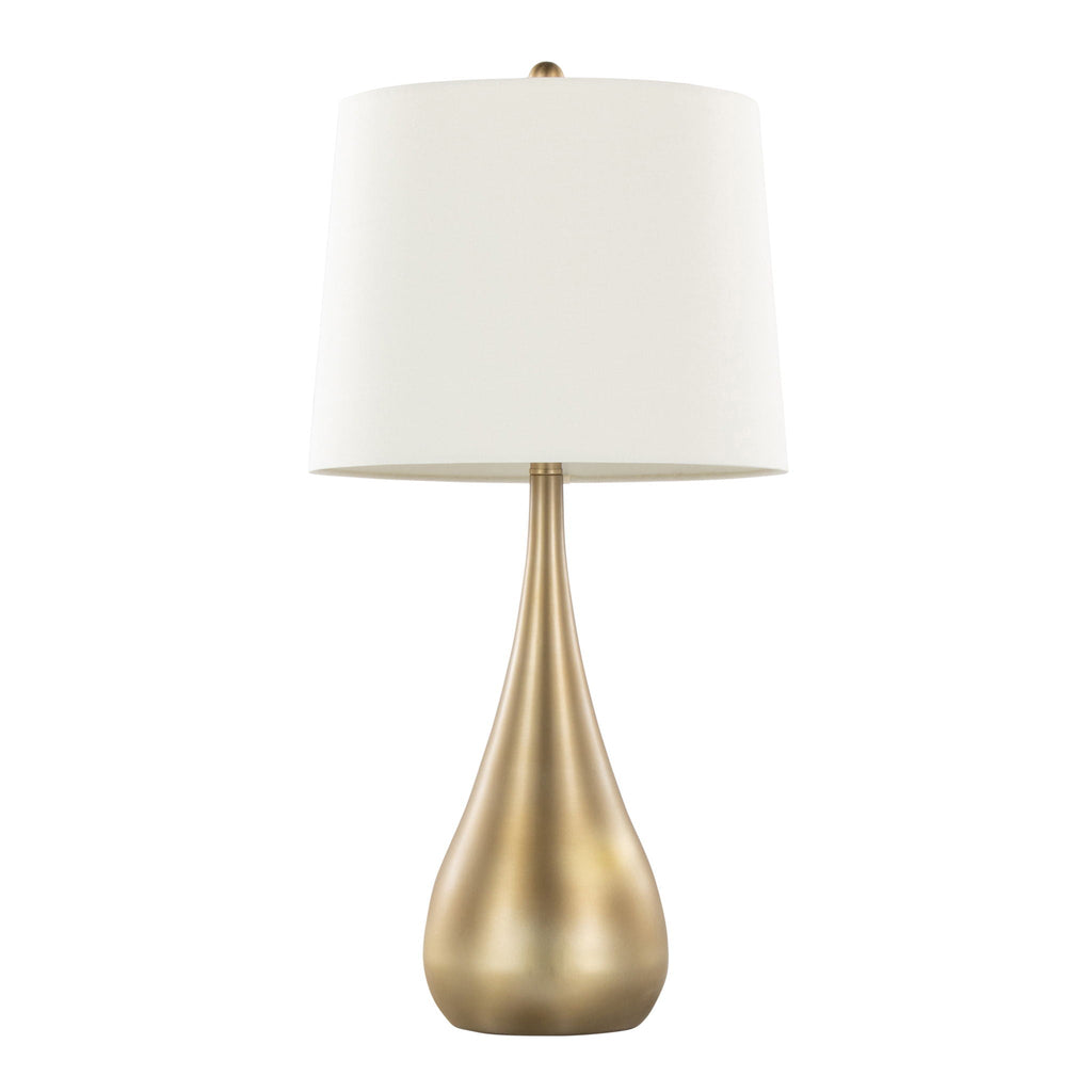 Pebble Contemporary Table Lamp Set with 3-Way Switch - Gold