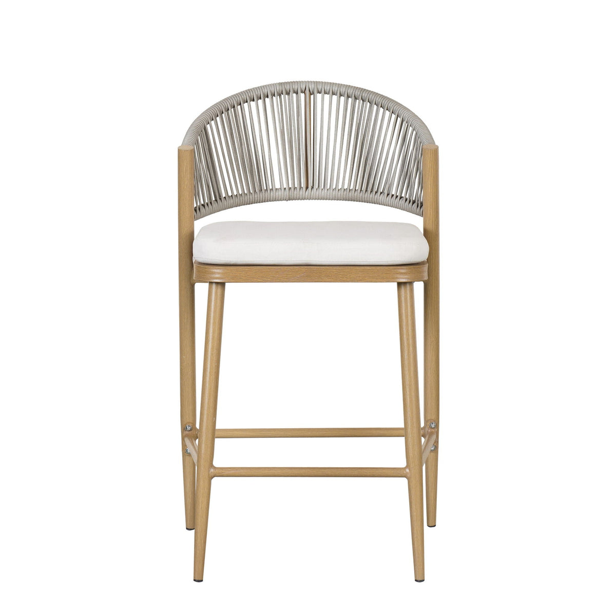Outdoor 26" Counter Height Metal Frame Counter Stools