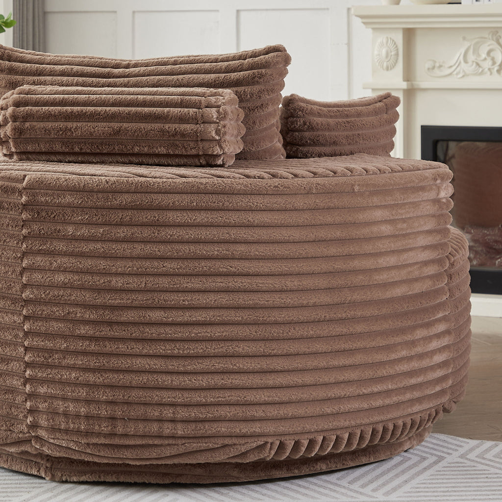 Swivel Sleeper Chair with Supportive Pillow and 360° Base - Multiple Colors