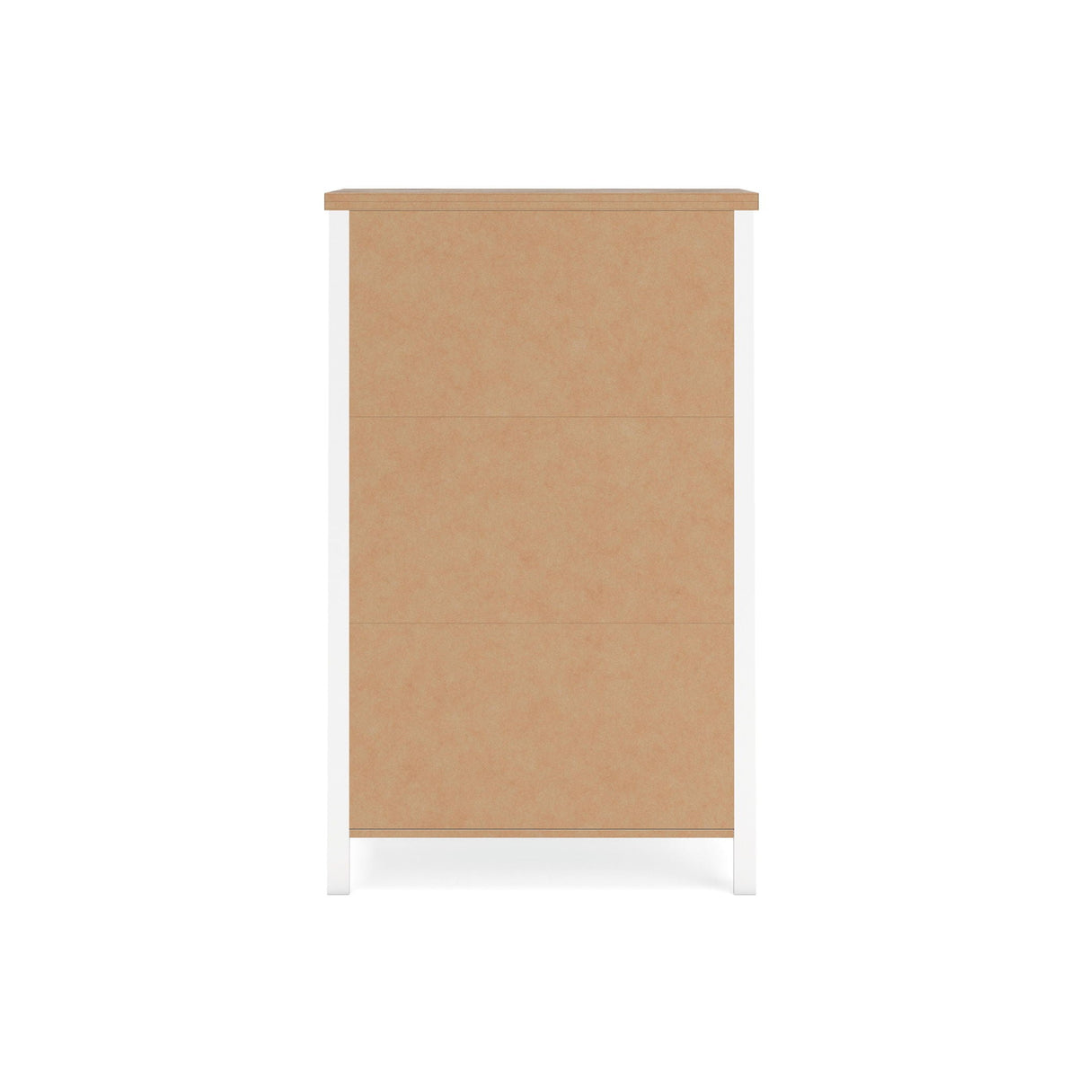 Kerisden - Five Drawer Chest - White / Brown