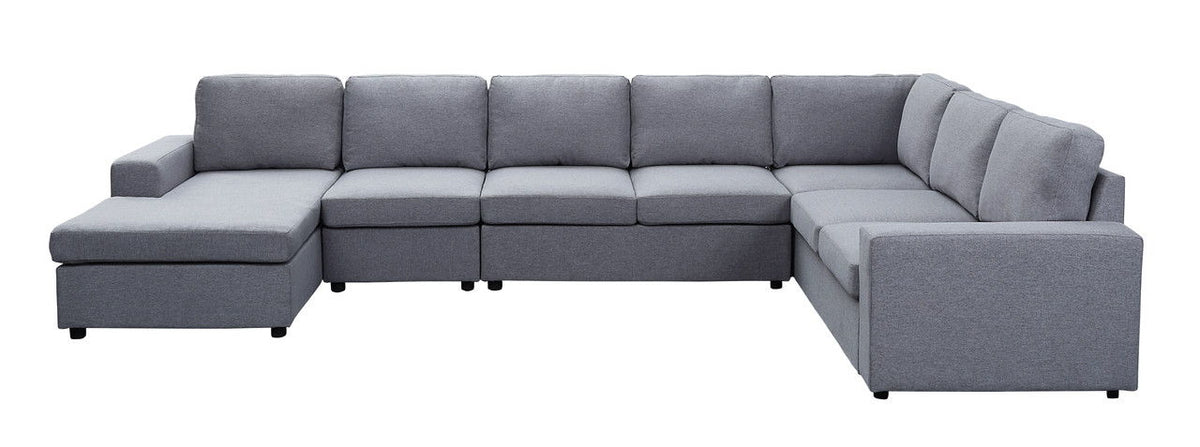 Tifton 7 Seat Reversible Modular Sectional Sofa Chaise