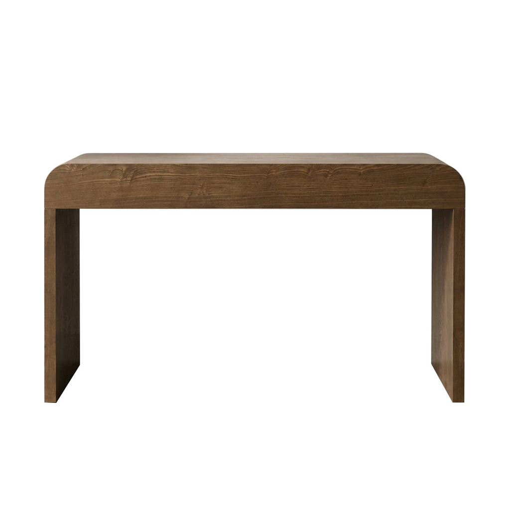Dark Storage Table with 3 Drawers - Aged Blue & Dark Brown