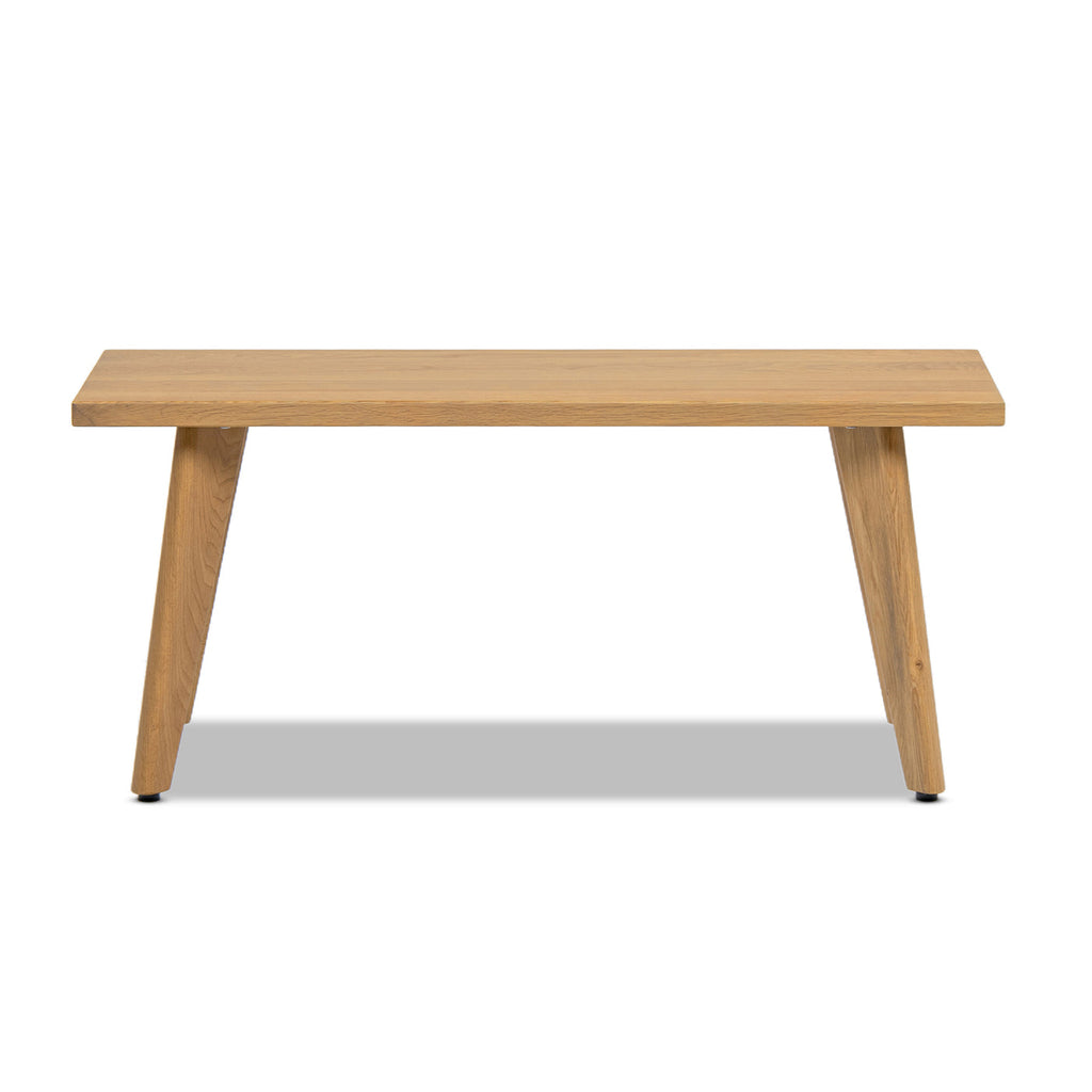 Capri 41.5" Solid Bench with Tapered Legs - Brown or Dark Brown