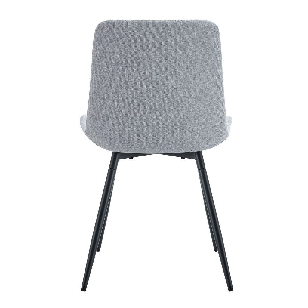 Modern Medieval Cushioned Chairs with Suede Backrest - Pearl Silver, White, or Gray