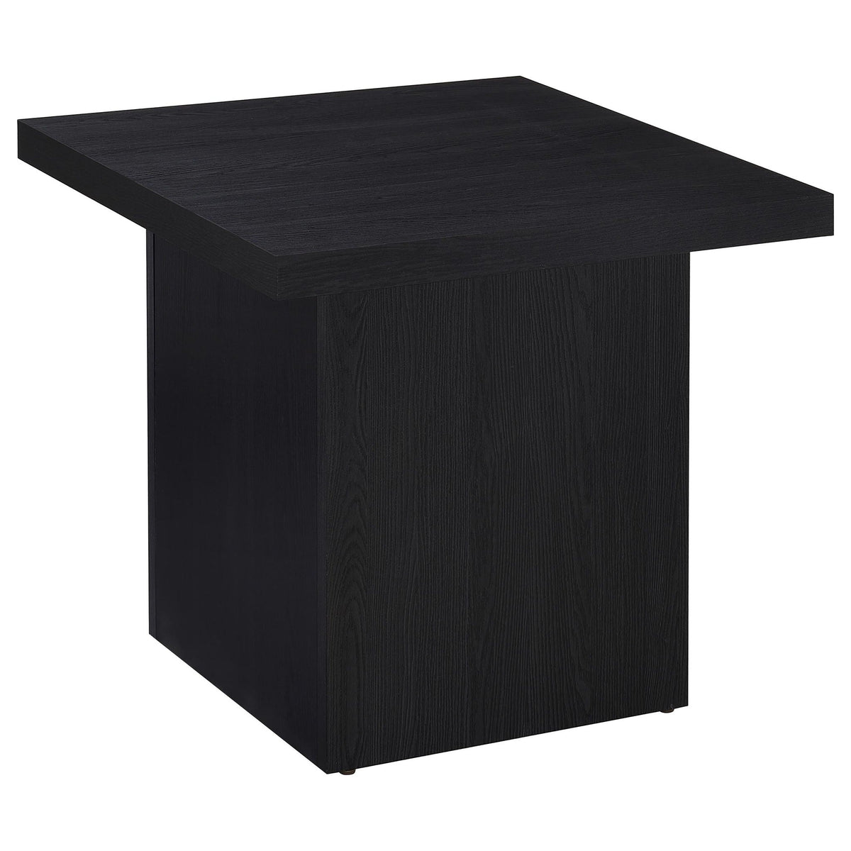 Exeter Square End Table with Laminate Veneer - Black or Light Brown