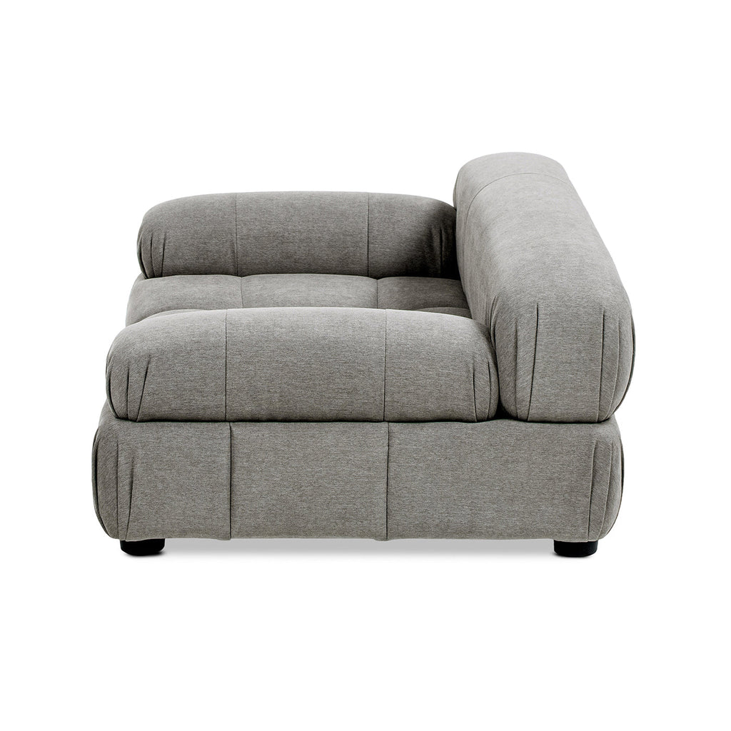 Uptown Gray Modern Pet Bed with Bolstered Arms - Small to Medium