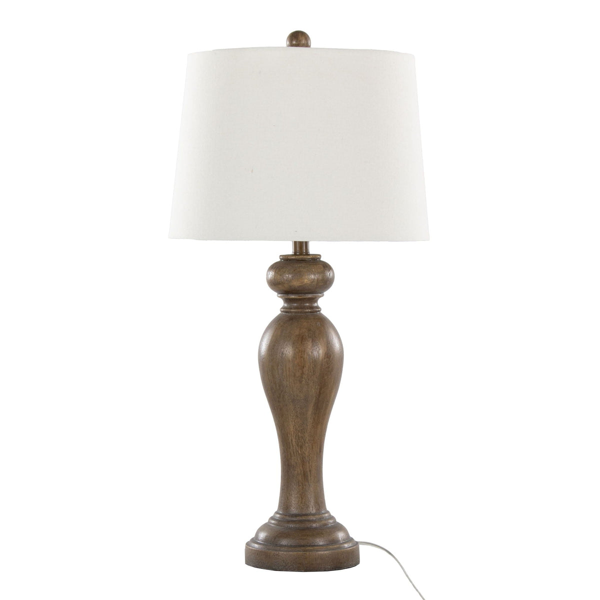 Contemporary Table Lamp Set with 3-Way Lighting - White