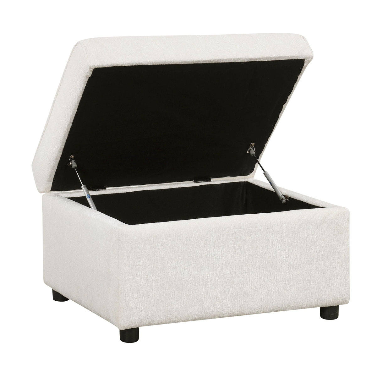 Sleeper Sectional Sofa with Storage Ottoman and USB Charging - White or Dark Gray