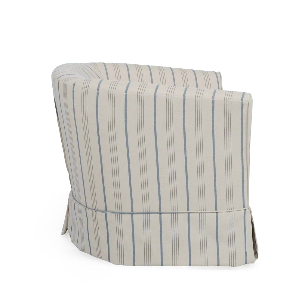 Swivel Chair with 360° Rotation - Upholstered Fabric, Iron Frame