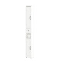 Slim Tall Bathroom Storage Cabinet with Adjustable Shelves - White