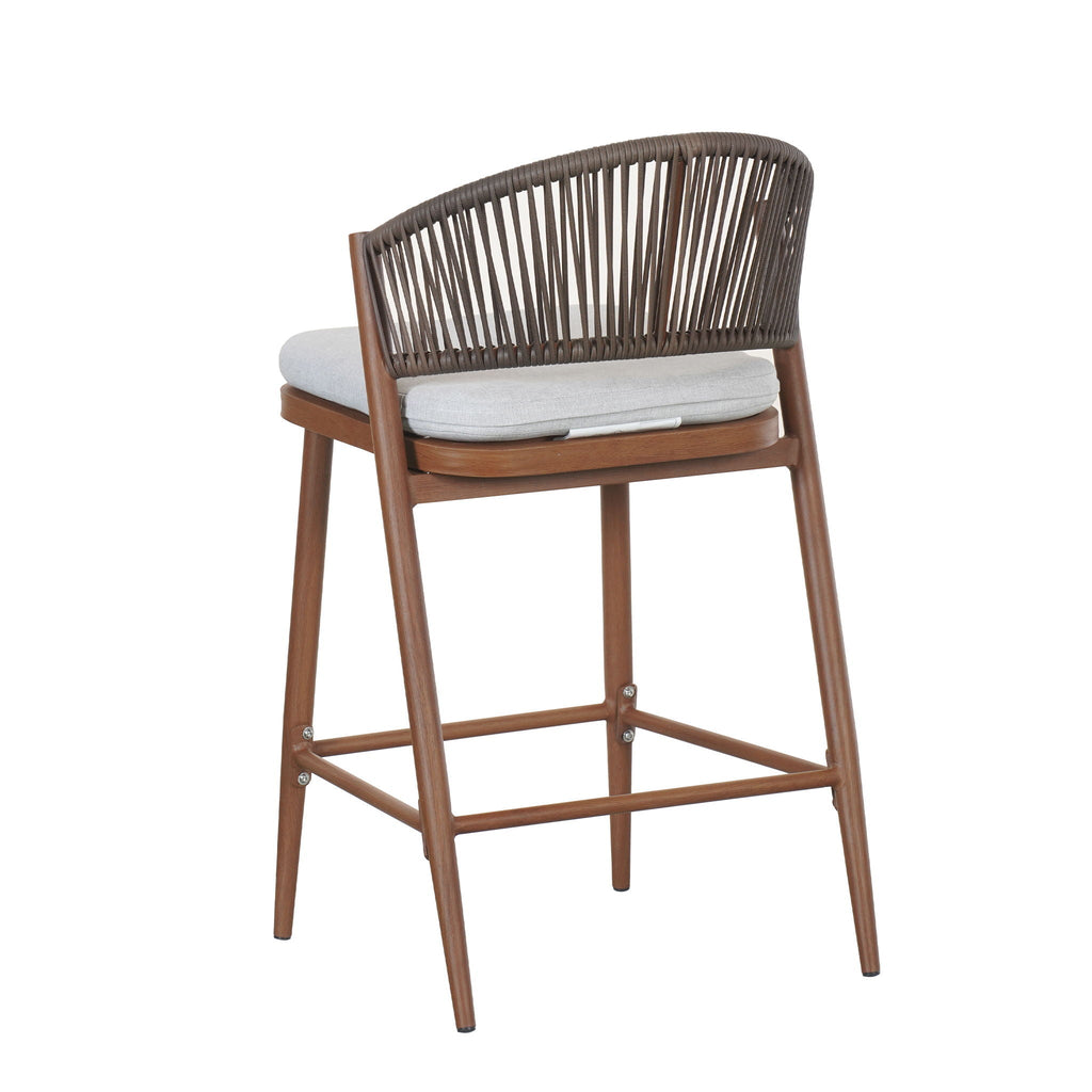 Outdoor 26" Counter Height Metal Frame Counter Stools