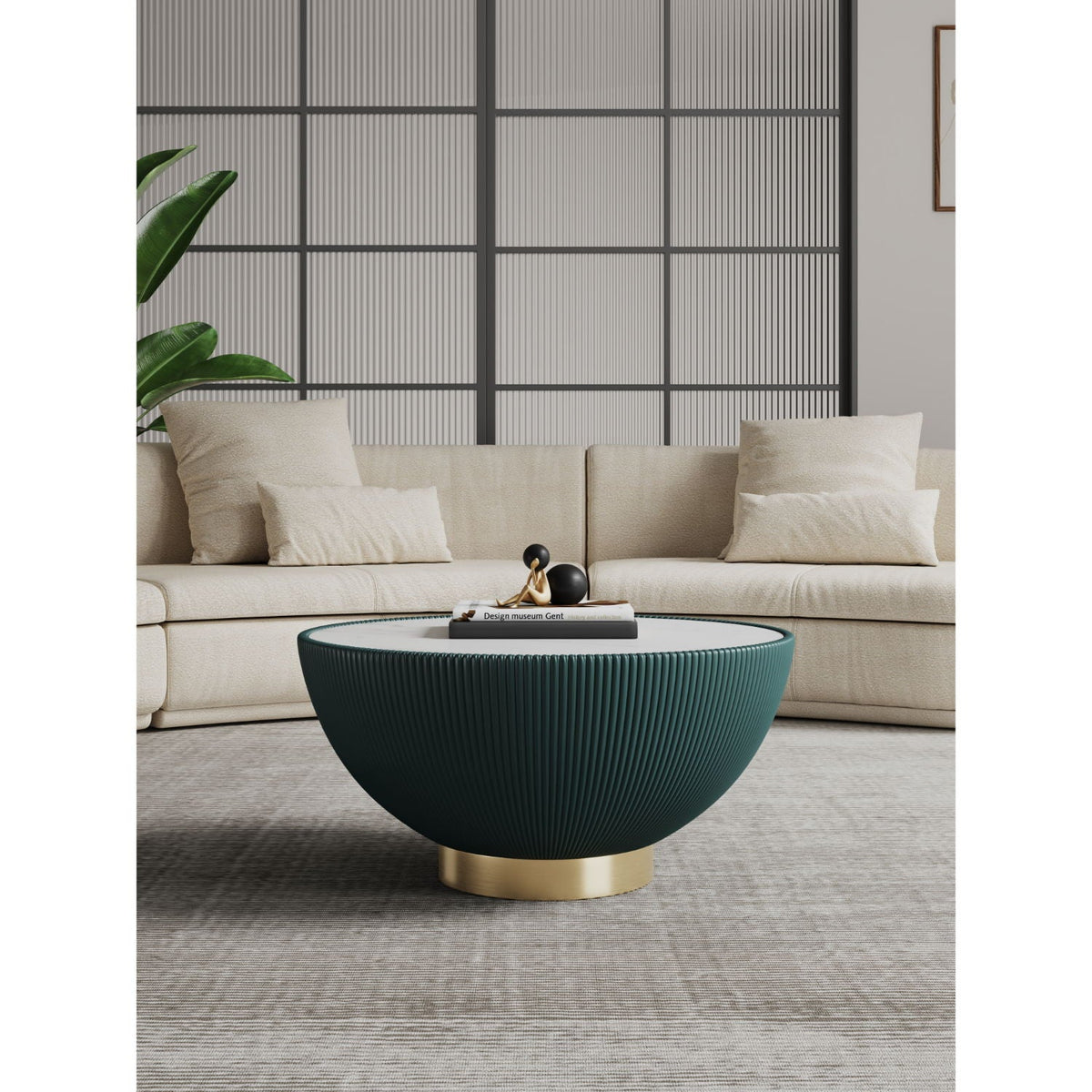 Anderson Coffee Table with Sintered Stone Top - Multiple Colors