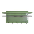 Powder Coated Metal Wall Mounted Coat Rack with Shelf - Multiple Colors