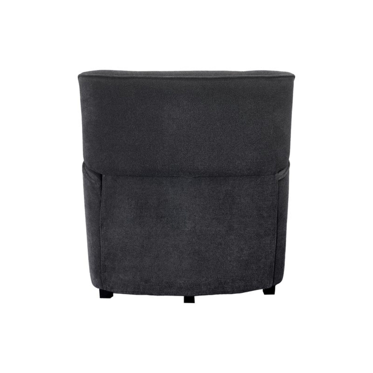 Stylish Recliner Chair with Oak Legs - Gray