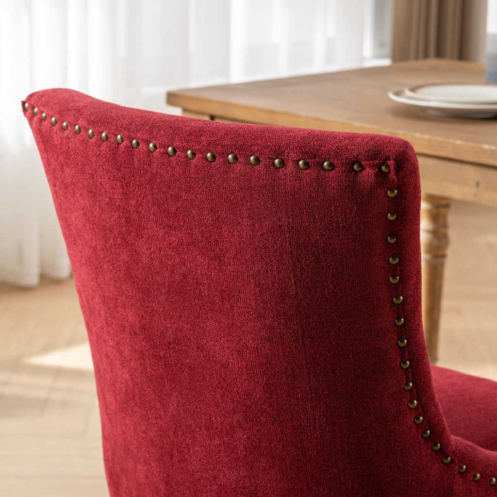 Ultra Side Dining Chair Set with Solid Wood Legs - Multiple Colors