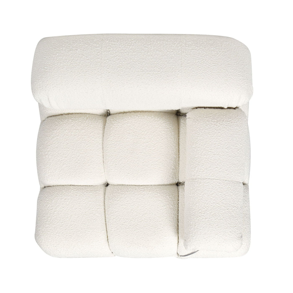 Bubble Modular Modern Lounge Arm Chair with Eucalyptus Frame - White, Green, or Orange