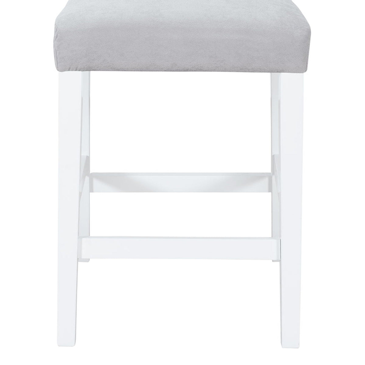 Gray Bar Stool Set of 2 with Padded Seat - Ariya