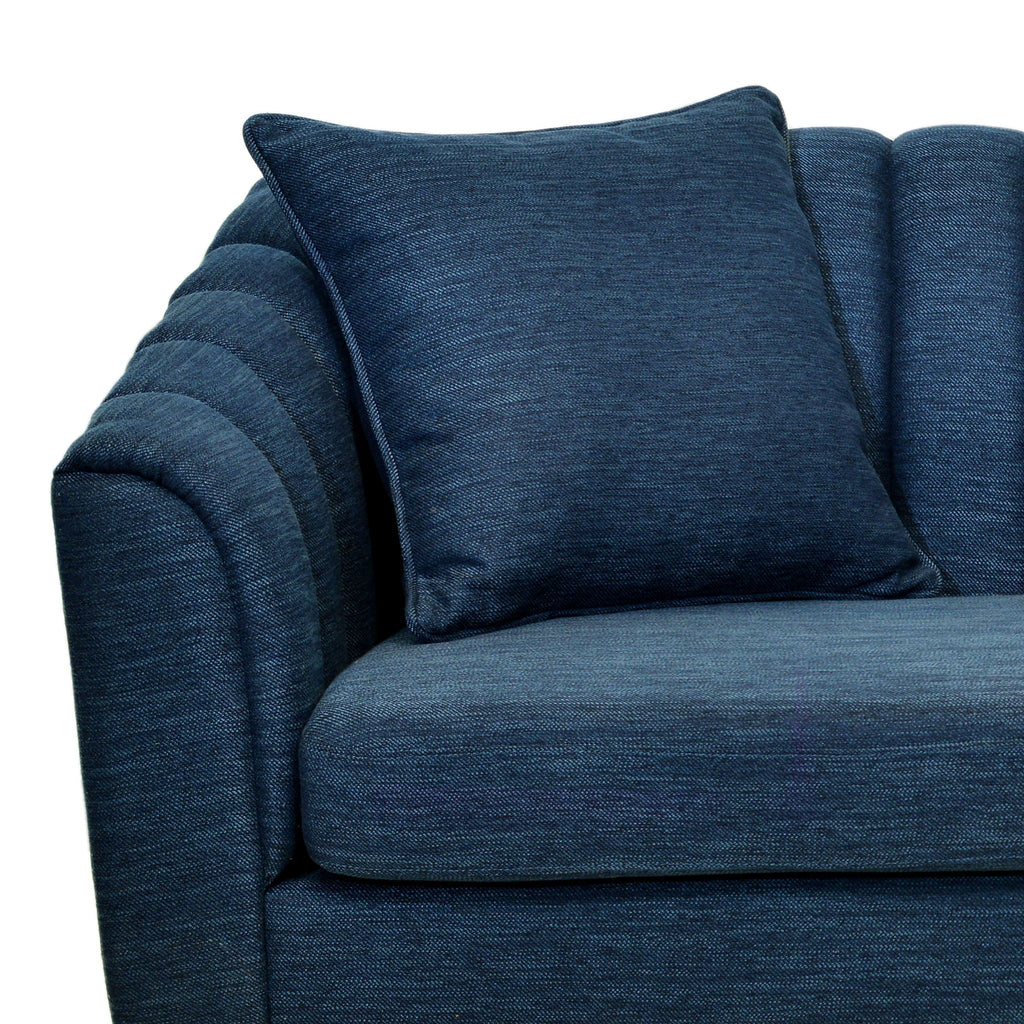 Contemporary 3 Seater Sofa with Button Tufted Accents - Dark Green or Beige