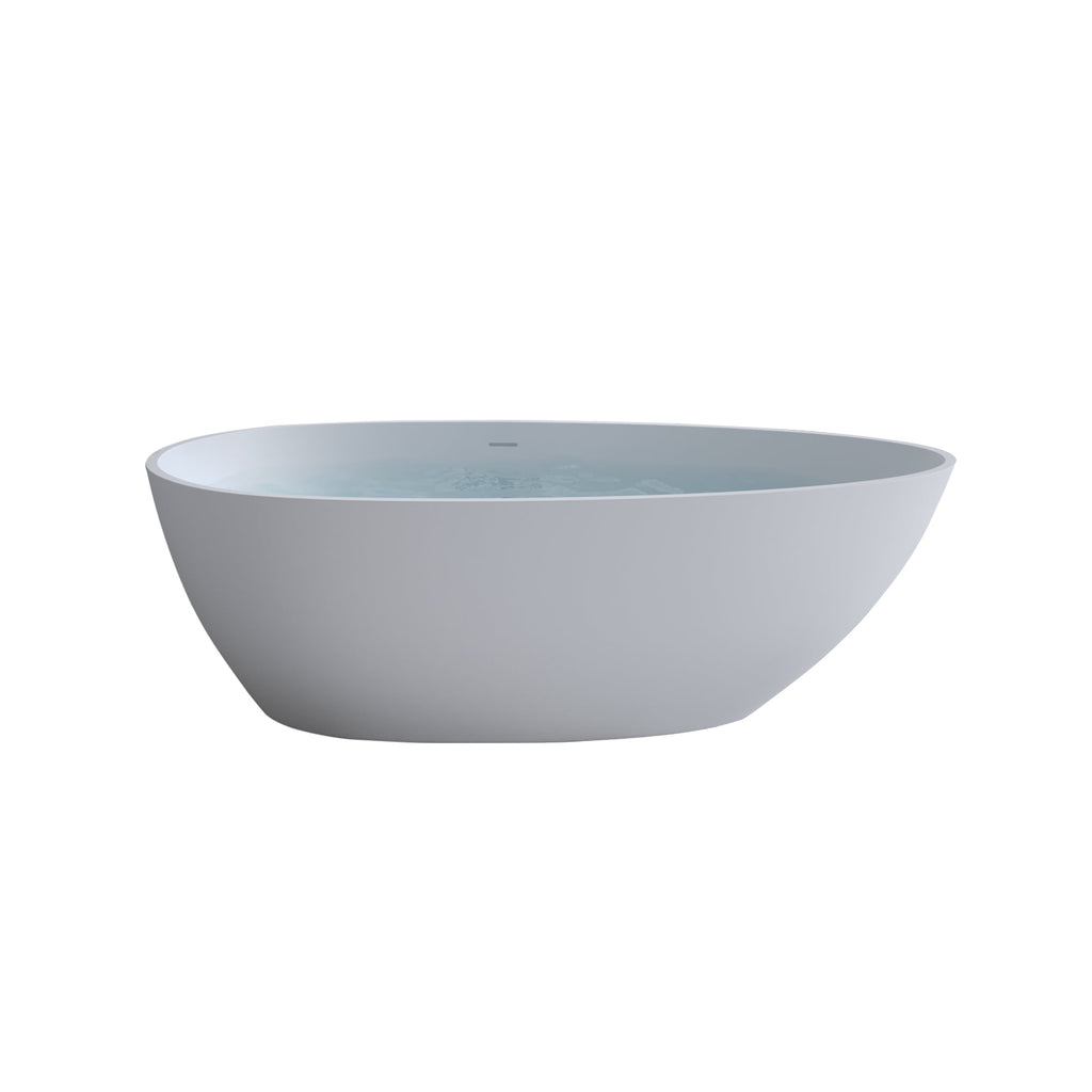 59'' Solid Surface Matte Freestanding Bathtub