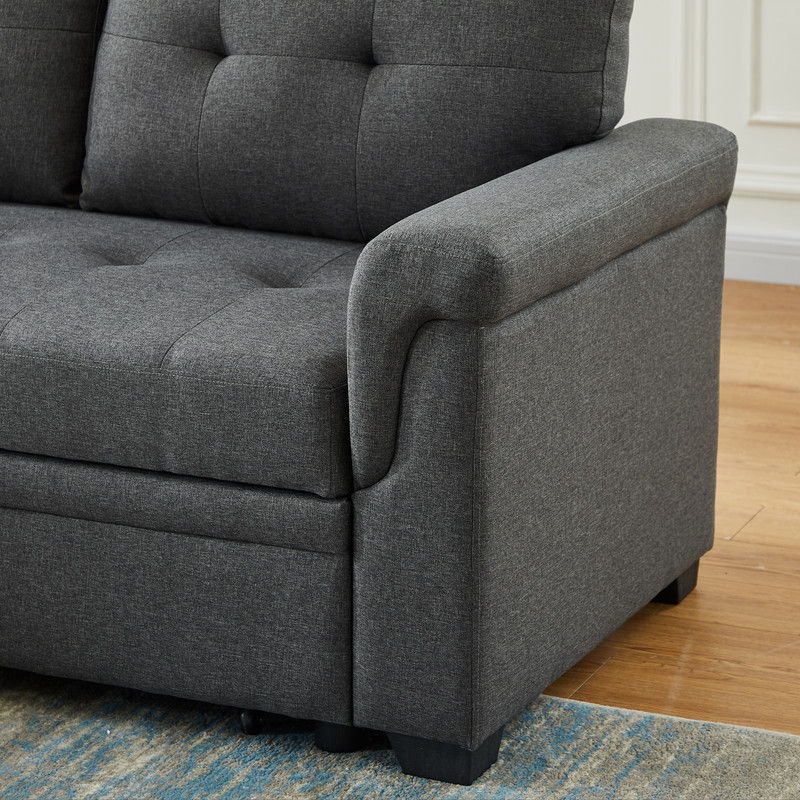 Destiny Reversible Sleeper Sectional Sofa With Storage Chaise