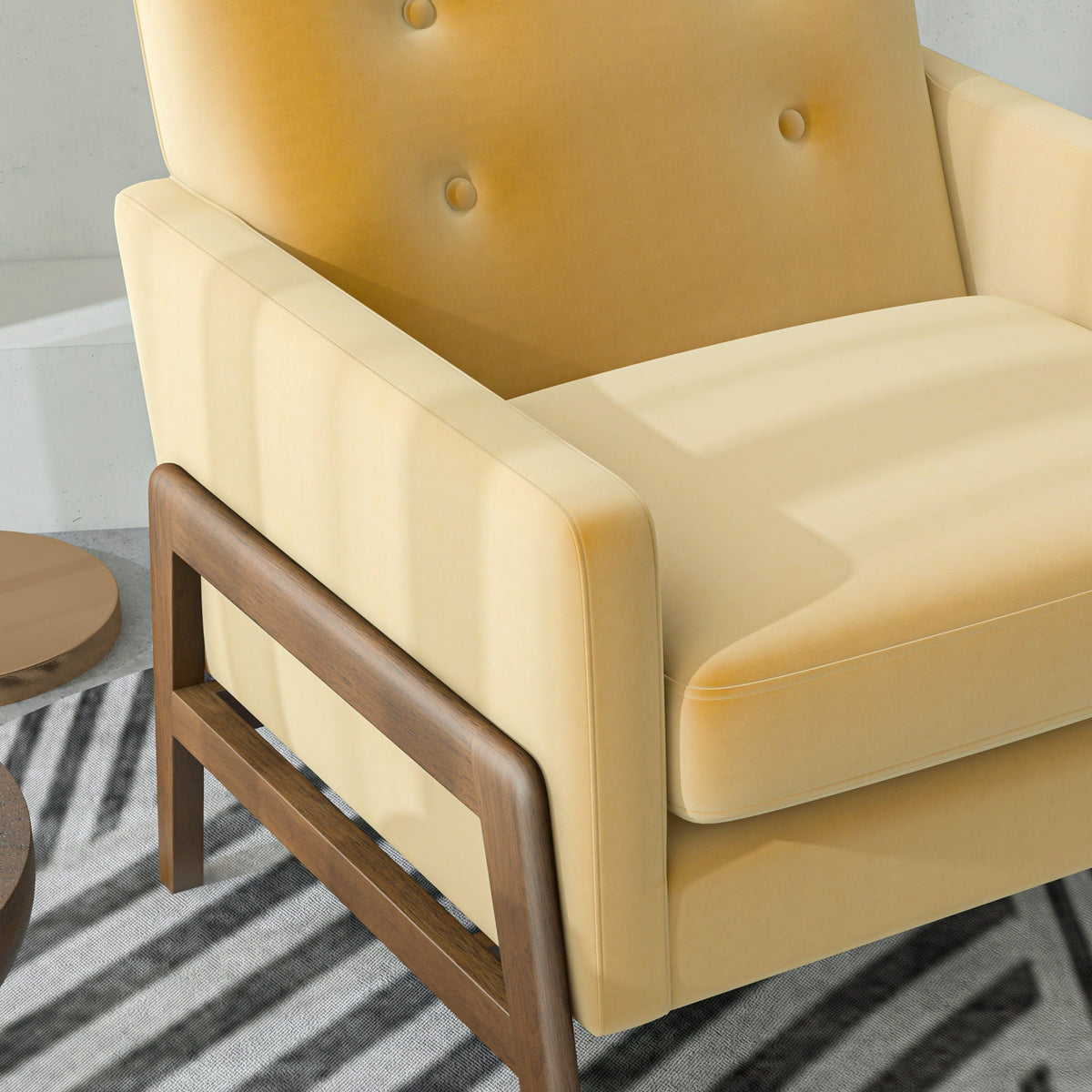 Cole Solid Wood Lounge Chair
