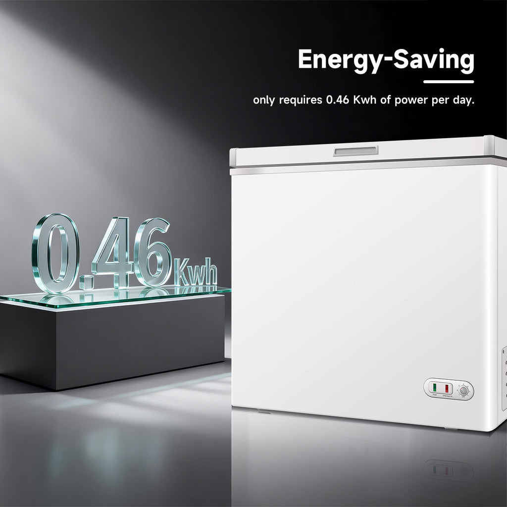 7.0 Cu.ft Commercial Chest Freezer with Lockable Lid - White