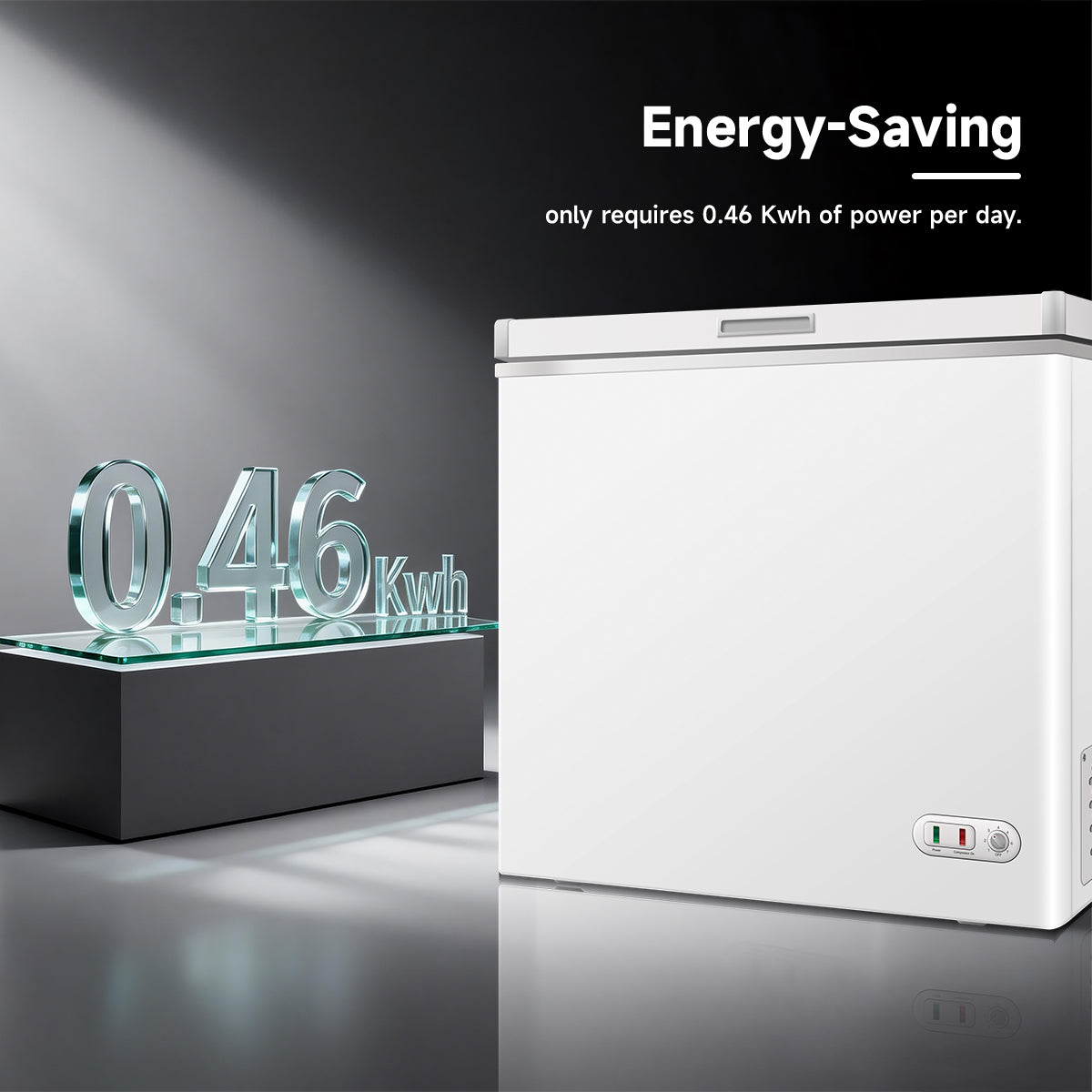 7.0 Cu.ft Commercial Chest Freezer with Lockable Lid - White