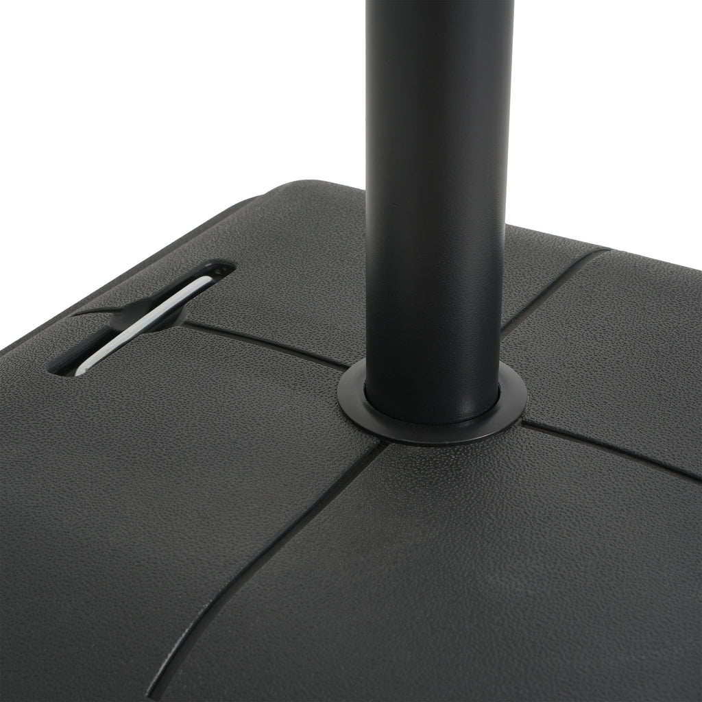 90-Pound Square Outdoor Umbrella Base with Wheels – Resin & Concrete